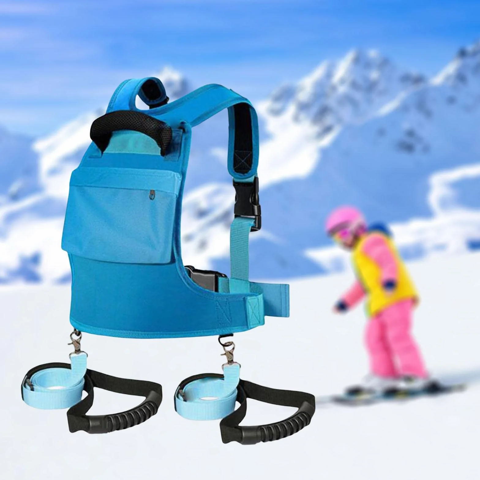 harayaa Harnais de Ski et de Snowboard pour Enfants avec Laisse Amovible Harnais d'épaule de Ski pour Filles de 2 à 8 Ans, garçons, Sports d'hiver, Patinage