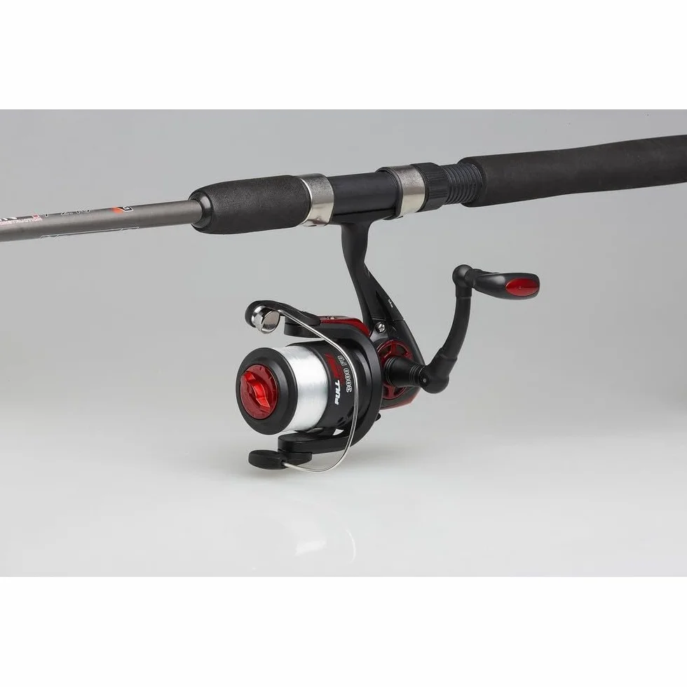 DAM Full Tech Spinning Combo, Freshwater Angler Fishing Rod & Reel Pike Perch Zander & More, Strong Leightweight & Versatile, Black & Grey, 1.80m - 2.7m Moderate Fast Rod, 2000-4000 Size Reel