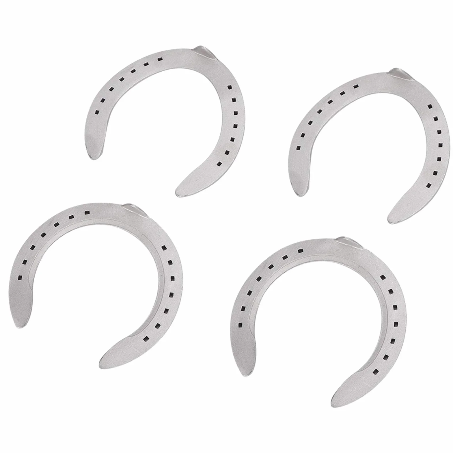 JTLB Lot de 4 fers à cheval en alliage d'aluminium - Outil d'équitation - Accessoires (taille 6)