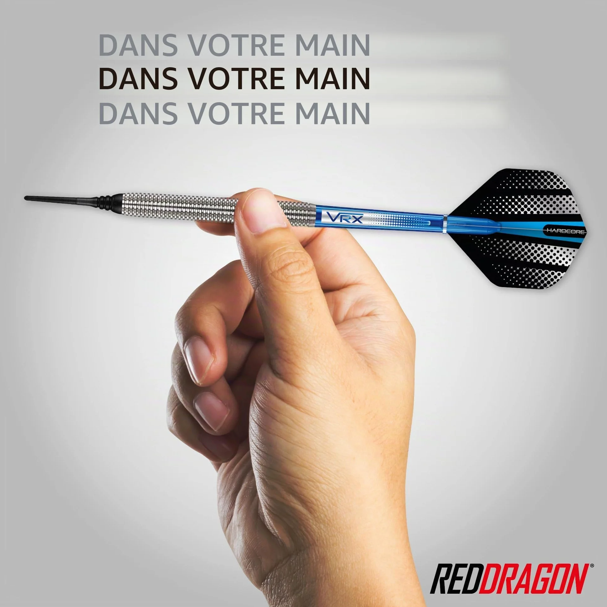 Red Dragon Defender 19g Baril 21g Poids Total Pointe Souple 90% Tungstène Jeu de fléchettes